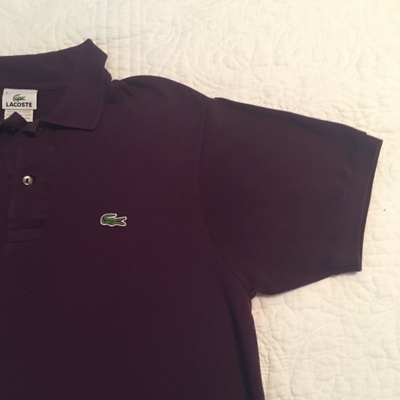 Men’s Grape LaCoste Polo. Size 4 (Medium) - Picture 5 of 8